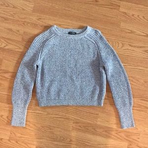 Cropped knit sweater